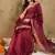 Maroon Color Weaving Work Cotton Organza Saree With Blouse
