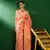 Light Peach Color Weaving Work Faux Banarasi Silk Saree With Blouse