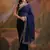 Blue Heavy Georgette Sequence Work Saree