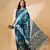Teal Color Weaving Work Cotton Blend Saree With Blouse