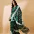 Green Color Weaving Work Cotton Blend Saree With Blouse