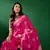 Baby Pink Color Weaving Work Silk Blend Saree With Blouse