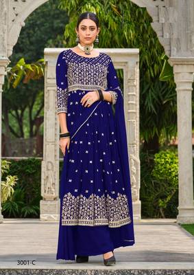 INDIAN PAKISTANI GEORGETTE PINK SHARARA SALWAR READYMADE EMBROIDERY sequin  1