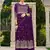 INDIAN PAKISTANI GEORGETTE WINE SHARARA SALWAR READYMADE EMBROIDERY sequin 