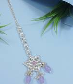 traditional kundan & pearl head piece designer jewelry hair accessory maang tikka for women 