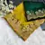 Yellow Art Silk Silver Sequin Work Crush Tissue Saree with Blouse piece