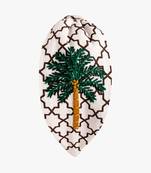 Moroccan Vibes Canvas Cotton Headband with Thread Embroidery