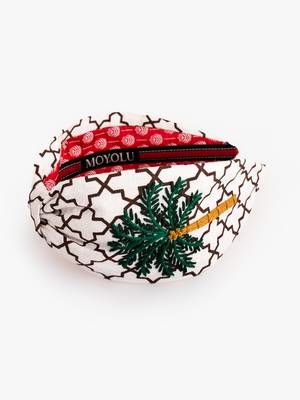 Moroccan Vibes Canvas Cotton Headband with Thread Embroidery 2