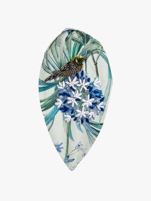Satin Headband with Elegant Bird Bead Embellishments 1