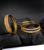 Women gold-plated traditional unique work set of four bangles