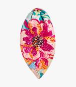 Handcrafted Floral Radiance Headband with Vibrant Flower Print