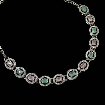 Neacklesh  set moti  kundan 3