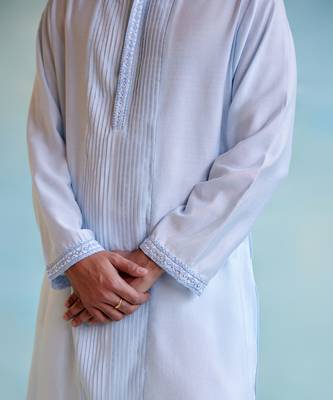 Blue breeze pintuck kurta 3
