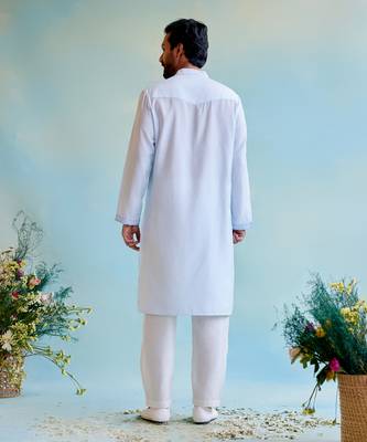 Blue breeze pintuck kurta 4