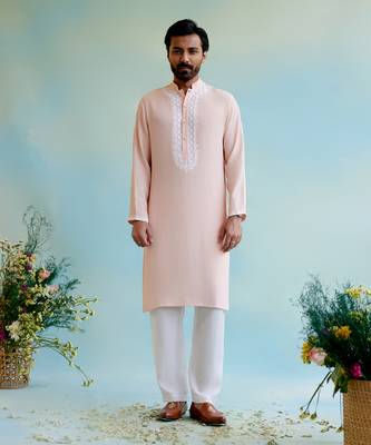Blush bloom dori kurta 1