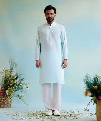 Dreamy blue dori kurta 1