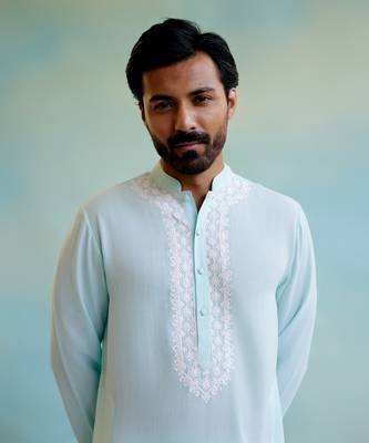 Dreamy blue dori kurta 2
