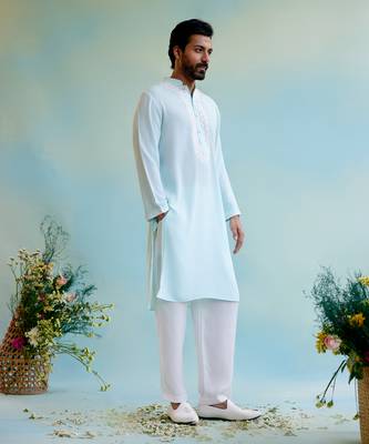 Dreamy blue dori kurta 3