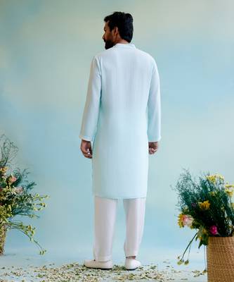 Dreamy blue dori kurta 4