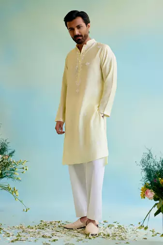 Yellow sunshine kurta