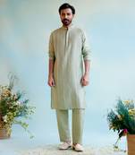 Sage green gota kurta