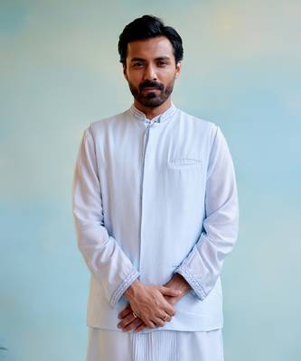 Blue breeze nehru jacket 1