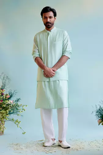 Minty dream nehru jacket