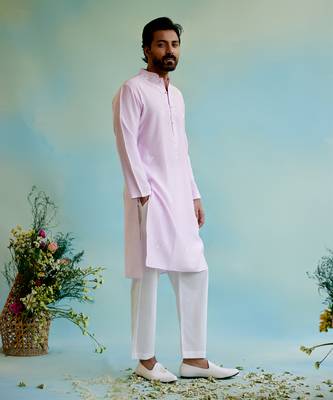 Lilac bliss kurta with narrow pants 3