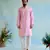 Pink glow gota kurta with narrow pants