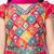 Tiny kingdom tomato colored printed sequins polyester fabric lehenga choli set