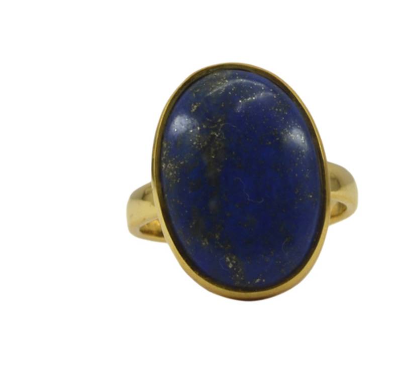Blue Lapis Lazuli 18kt Gold