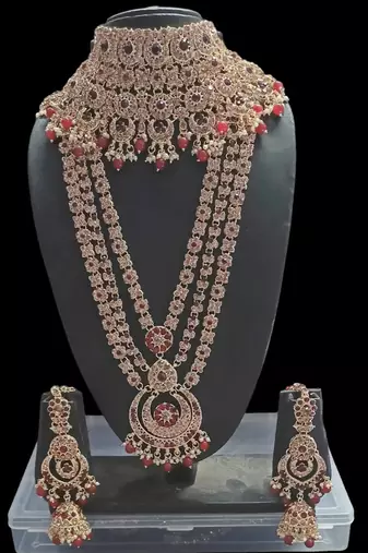 Neacklesh  set moti  kundan