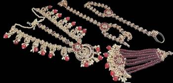 Neacklesh  set moti  kundan 3