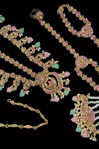 Neacklesh  set moti  kundan