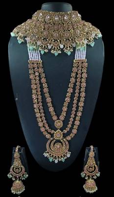 Neacklesh  set moti  kundan 3