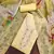 Yellow Cotton Unstitched Dress Material