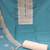 Sea green color embroidered work roman silk unstitched dress material