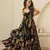 Black colour beautiful girlie rayon fabric partywear long gown for trendy looks wedding ceremony