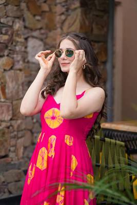 Pink colour beautiful rayon partywear long gown for trendy looks wedding ceremony 3