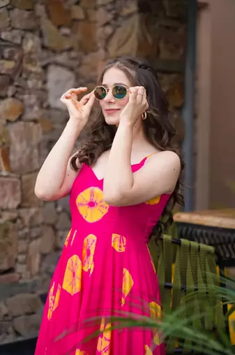 Pink colour beautiful rayon partywear long gown for trendy looks wedding ceremony