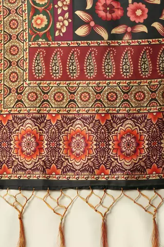 Maroon Colour Beautiful Style Printed Ceremonial Wear Lehenga Choli Set For Party Glam Looks
