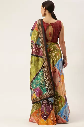 Red Colour Beautiful Style Printed Ceremonial Wear Lehenga Choli Set For Party Glam Looks