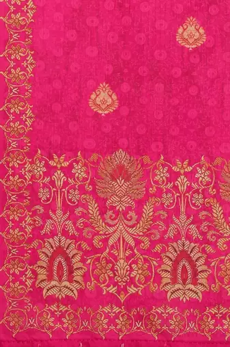 Pink Colour Beautiful Girlie Floral Print Wedding Wear Satin Silk Lehenga Choli For Stylish Girls
