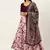 Pink Colour Beautiful Girlie Floral Print Wedding Wear Satin Silk Lehenga Choli For Stylish Girls