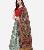 Red Satin Silk Fabric Beautifully Printed Girlie Wedding Partywear Lehenga Choli Set