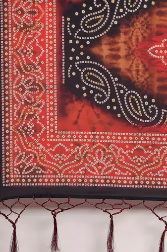 Red Satin Silk Fabric Beautifully Printed Girlie Wedding Partywear Lehenga Choli Set