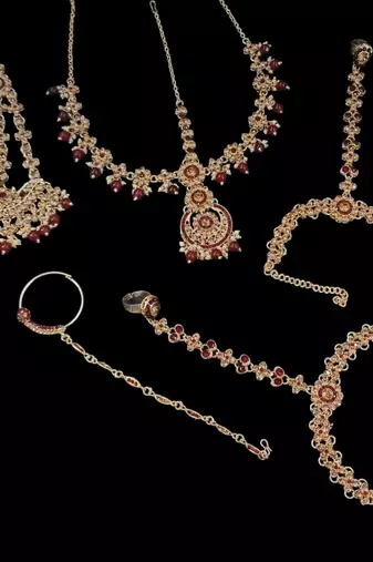 Neacklesh  set moti  kundan