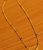 Gold plated meenakari pendant chain / necklace