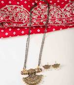Antique Gold-Plated Temple Tali Mangalsutra Set