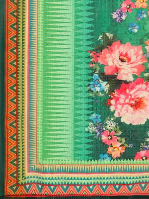 Multi ly Printed Linen Saree Trendy Girlie Looks In Wedding Season 4